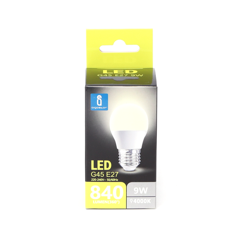 LED G45 E27 9W 4000K