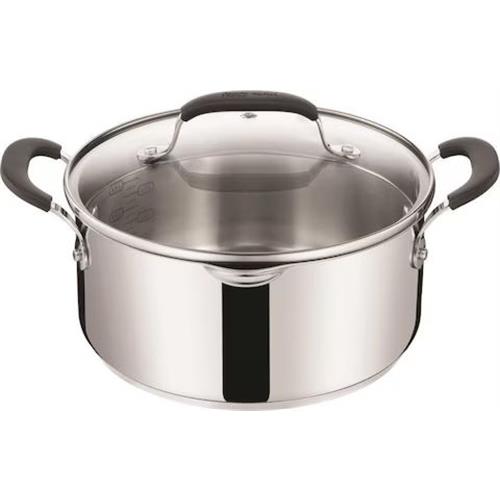 TACHO TEFAL E31544PT( 20 CM - INOX  - PEGAS EM SILICONE - BICOS V