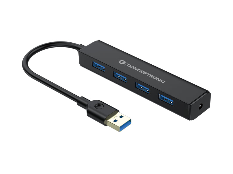 Conceptronic C4PUSB3 hub de interface USB 3.2 Gen 1 (3.1 Gen 1) T