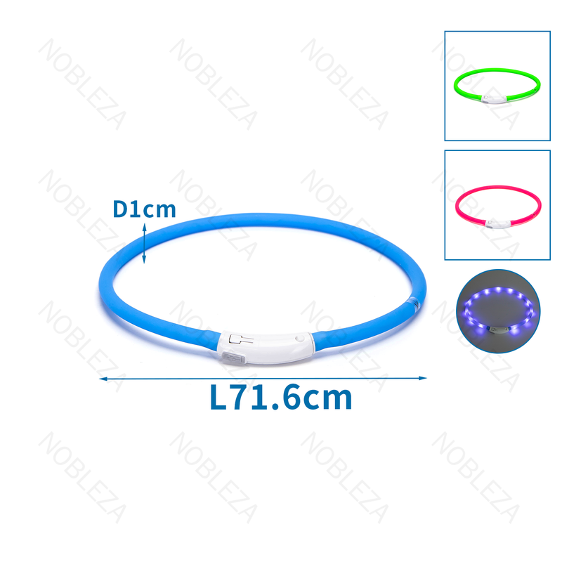 LED 3 MODOS ESCURECENDO COLARINHO DE SILICONE