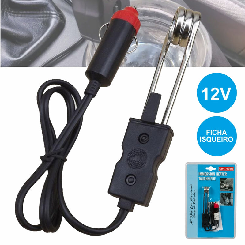 FERVEDOR DE ÁGUA ELÉTRICO 12V P AUTOMÓVEL FICHA ISQUEIRO