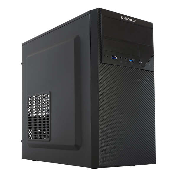 CAIXA UNYKA AERO C20- 500W- MATX - BLACK - 2X USB 3 - 52097