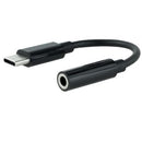 Nanocable 10.24.1205 cabo de áudio 0,11 m 3.5 mm USB Type-C Preto