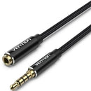 CABLE ESTÉREO VENTION BHCBD JACK 3.5 MACHO - JACK 3.5 HEMBRA 50CM