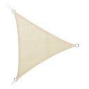 TOLDO DE VELA TRIANGULAR EM HDPE BEGE 5 X 5 X 5 M