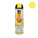 PINTURA EM SPRAY PINTYPLUS TECH 650CC MARCADOR 360° AMARELO T146