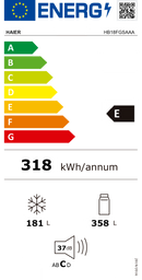 FRIGORIFICO AMERICANO HAIER HB18FGSAAA