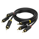 Vention BCABH cabo de vídeo composto 2 m 3 x RCA Preto