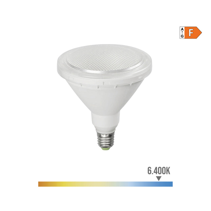 LÂMPADA PAR38 LED E27 15W 1200LM 6400K LUZ FRIA IP64 Ø12X13,8CM E