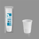 SACO 25 COPOS BRANCOS BIODEGRADÁVEIS 200CC PLÁSTICO