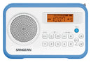 RADIO PORTATIL SANGEAN PR-D18 BLANCO/AZUL FM/AM