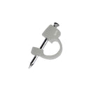 ABRAÇADEIRA COM PREGO PARA CABO COAXIAL TV TRANSPARENTE (CAIXA 10