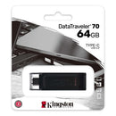 PEN DRIVE KINGSTON 64GB DATATRAVELER 70  USB 3.2  TYPE C - DT70