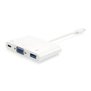 ADAPTADOR EQUIP USB TYPE C TO VGA FEMALE/USB A FEMALE/USB TYPE C
