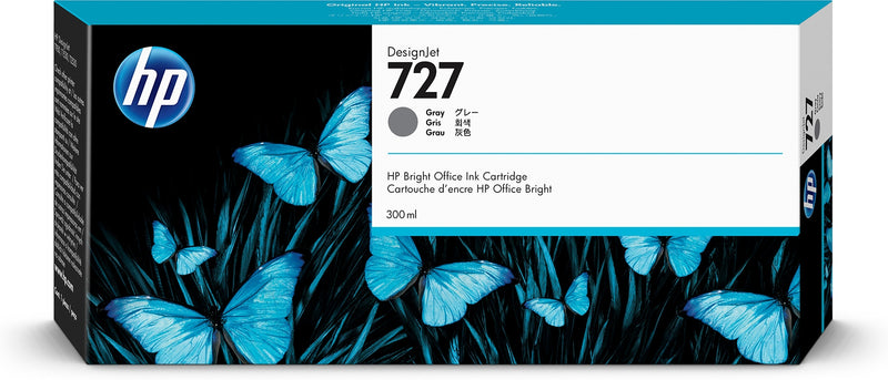 HP Tinteiro DesignJet 727 Cinzento de 300 ml