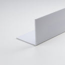 PERFIL EM L PARA MONTAGEM PRÓPRIA, EM PVC BRANCO ACETINADO, 2000