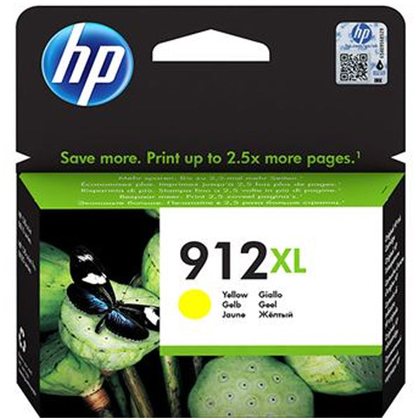 HP Tinteiro Original 912XL Amarelo de elevado rendimento