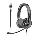 AURICULARES NGS VOX605 USB CON MICRÓFONO USB NEGROS