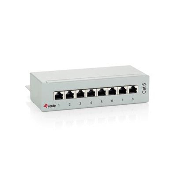 EQUIP PATCH PANEL CAT.6 8-PORT DESKTOP CINZA