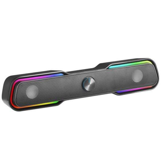 COLUNAS MARS GAMING MSBX RGB SOUNDBAR 10W USB, JACK + BLUETOOTH 5