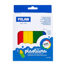 CAIXA DE 4 PLASTICINAS DE COR 330G MILAN