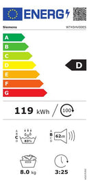 MAQUINA SECAR ROUPA SIEMENS WT45HV00ES 8K BCAL D