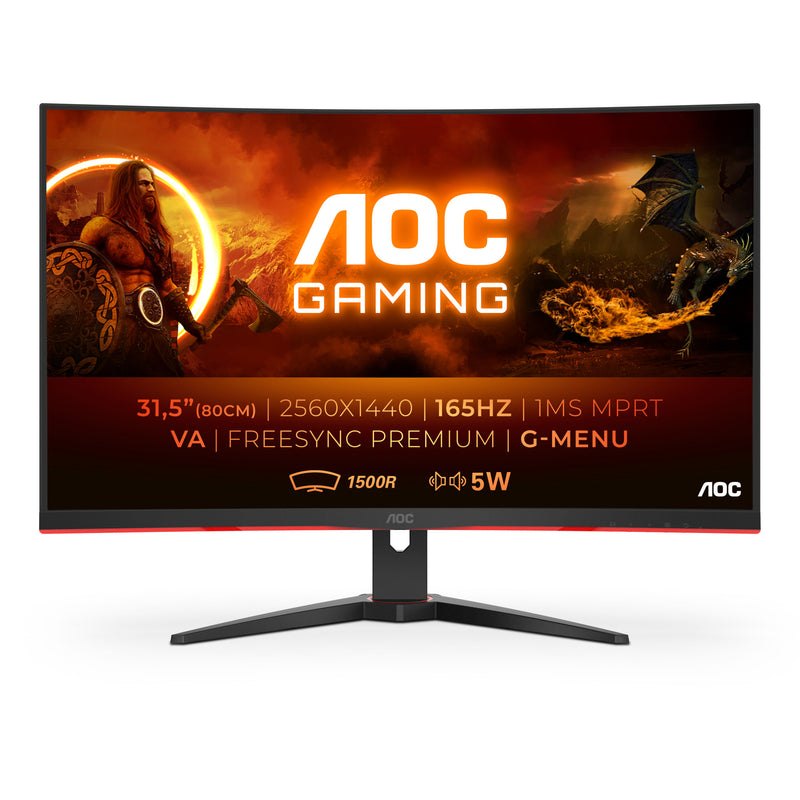 AOC G2 CQ32G2SE/BK LED display 2K Ultra HD 80 cm (31.5") 2560 x 1
