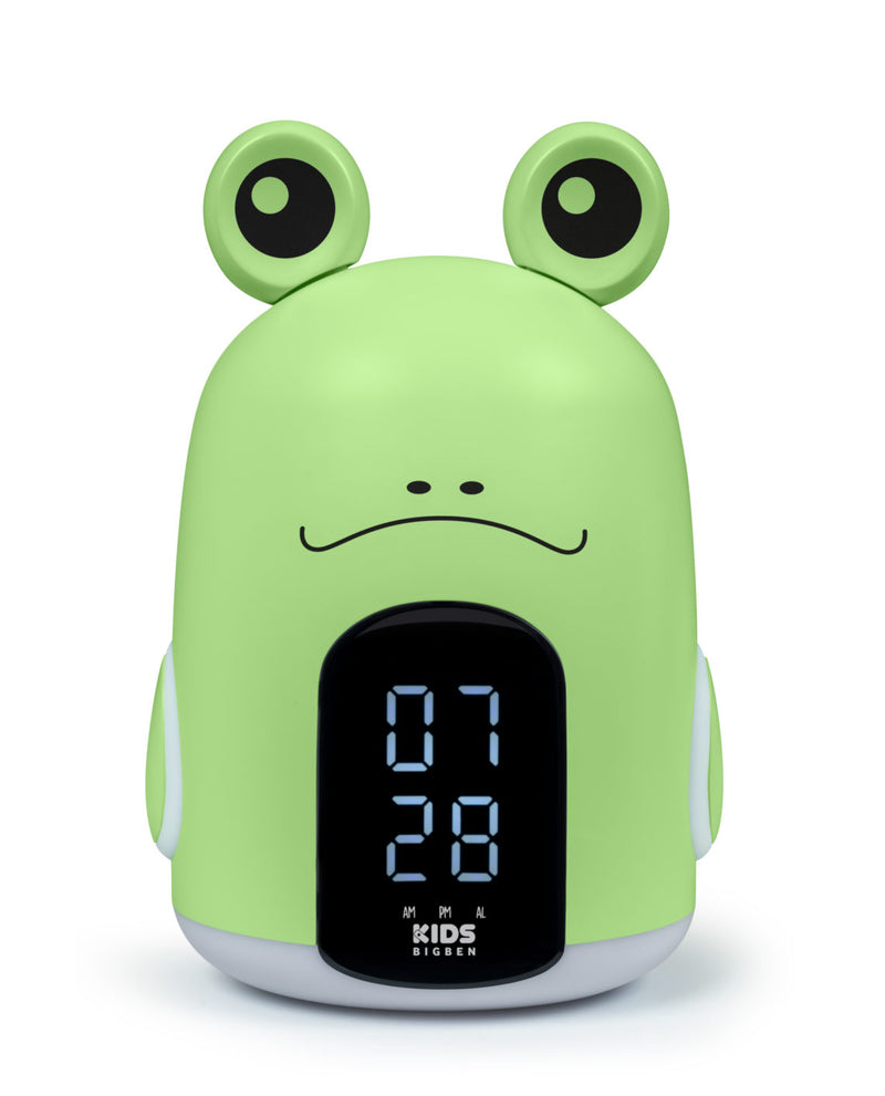 BIGBEN KIDS ALARM CLOCK WITH NIGHT LIGHT WITH THREE GREEN FROG SO