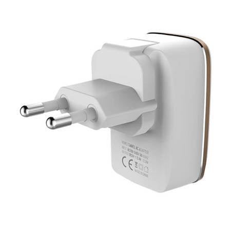 CARREGADOR 2XUSB+CABO USBUSB-C LDNIO A2204 BRANCO