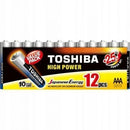 PACK DE 12 PILAS AAA TOSHIBA HIGH POWER LR03 1.5V ALCALINAS