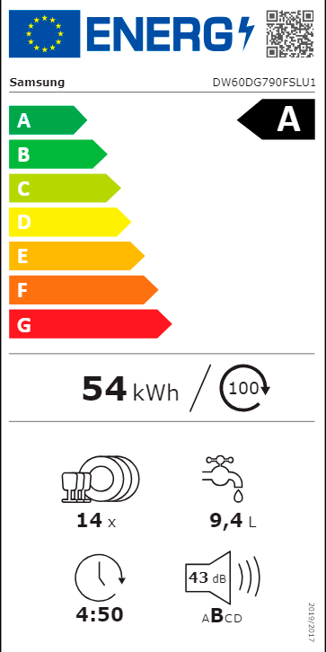 MÁQUINA DE LAVAR LOUÇA SAMSUNG - DW-60DG790FSLU1