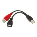 AISENS A101-0030 cabo USB 0,15 m USB 2.0 2 x USB A USB A Preto, V