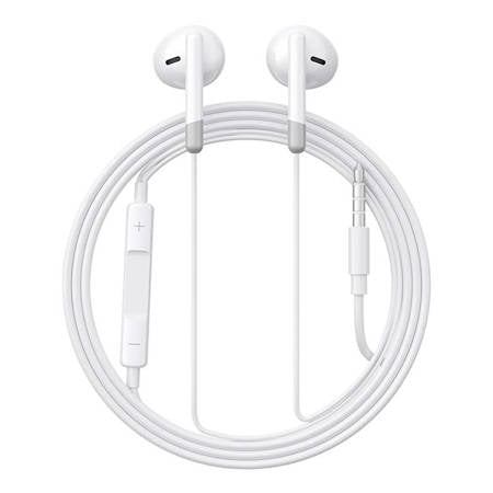 WIRED EARPHONES JR-EW01, HALF IN EAR (WHITE)