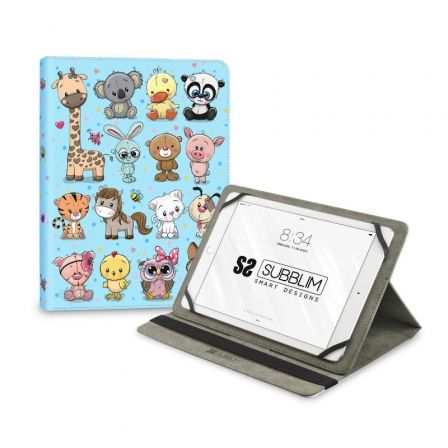 CAPA SUBBLIM TRENDY CASE ANIMALS PARA TABLETS DE 11"