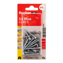 BLISTER BUCHA+PARAFUSOS SX Ø6X30MM SK NV 15 UNID.567827 FISCHER