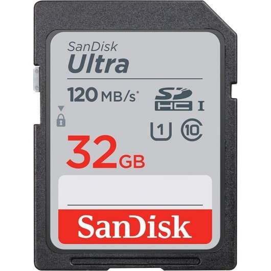 CARTÃO DE MEMORIA SANDISK ULTRA 32GB SD HC UHS-I - SDXC CLASE 10