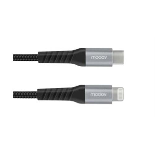 MOOOV CABO LIGHTNING MFI MACHO  USB-C MACHO ULTIMATE REFORÇADO 2M