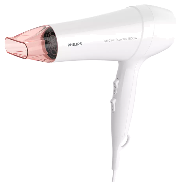 Philips BHD017/40 secador de cabelo 1800 W Rosa, Branco