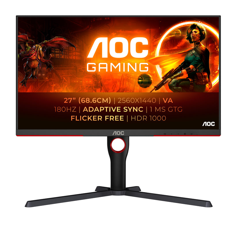 AOC G3 Q27G3XMN/BK monitor de ecrã 68,6 cm (27") 2560 x 1440 pix