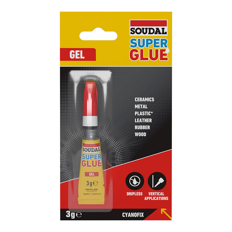 SOUDAL SUPER GLUE GEL 3G SOUDAL 116390