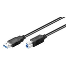 CABO USB USB 3.0 A-B 2M PRETO