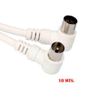 PROLONGADOR TV-VIDEO CURVO 9,5MM, 10M EMBALADO BRANCO EDM