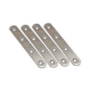 PLACA RETA PARA UNIÃO PLC14, AÇO INOXIDÁVEL, 80 X 16 X 2 MM. 4 UN