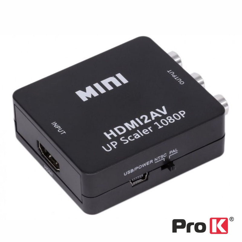 CONVERSOR HDMI > COMPOSTO + AUDIO PROK