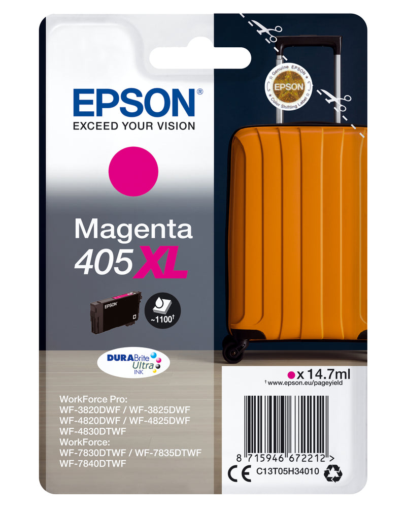 Epson 405XL tinteiro 1 unidade(s) Original Rendimento alto (XL) M