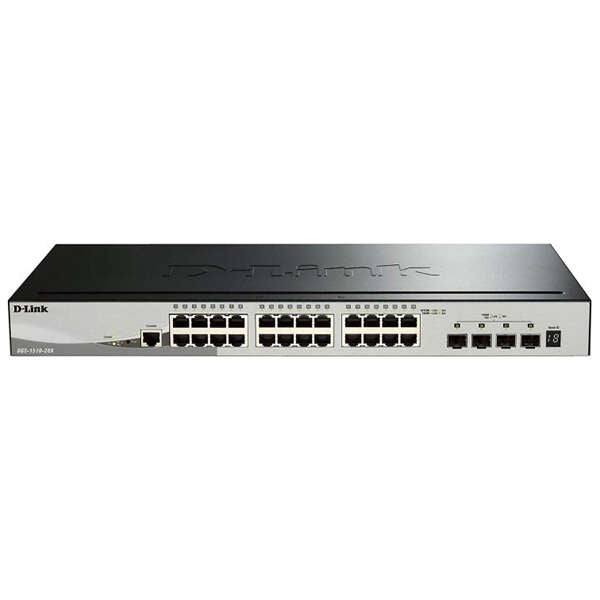 SWITCHES D-LINK 24 PORTAS GIGABIT INTELIGENTES + 4 X 10G SFP+ POR