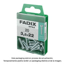 CAIXA M 20 UNID. PARAFUSO ROSCA CHAPA CR ZINCO 3,5X22MM FADIX