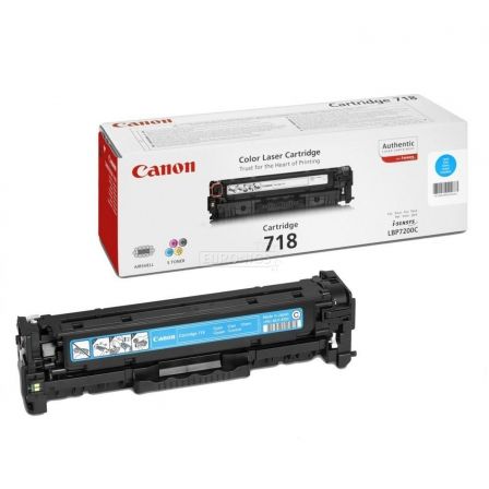 TONER ORIGINAL CANON 718 C AZUL PARA LBP7200CDN