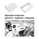 SOBRESSELENTE SUPORTE ETIQUETA PLÁSTICA PARA GANCHO BRANCO EDM