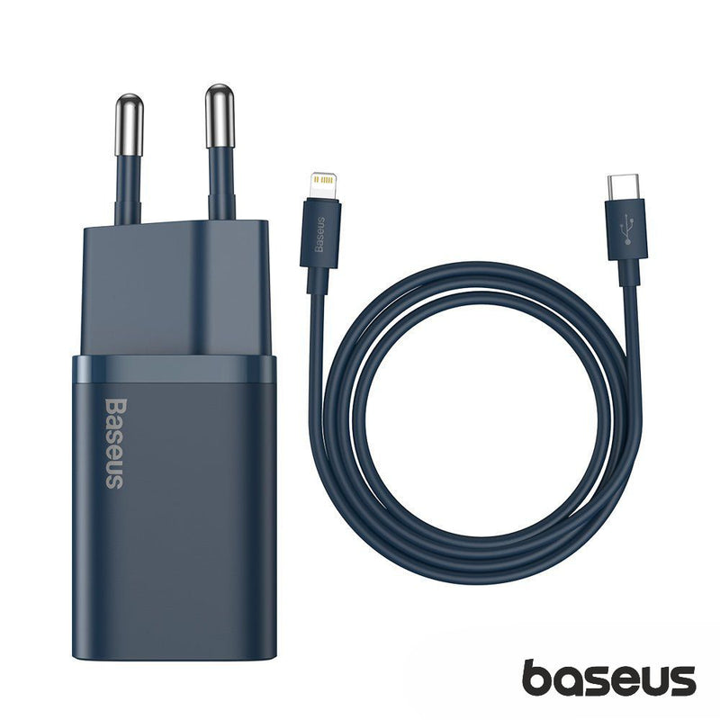 ALIMENTADOR USB-C 20W PD SUPER SI + CABO LIGHTNING BASEUS